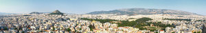 Athens panorama: panorama view of Athens, Greece from Acropolis