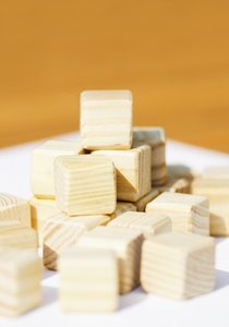 Wooden building blocks: 